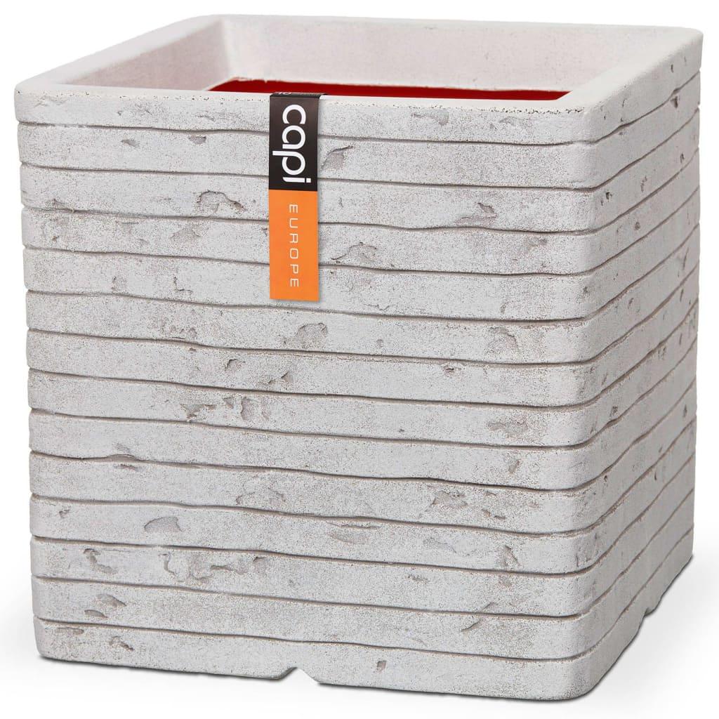 Capi plantekasse Nature Row 30x30 cm firkantet elfenbensfarvet KRWI902 Capi plantekasse Nature Row 30x30 cm firkantet elfenbensfarvet KRWI902