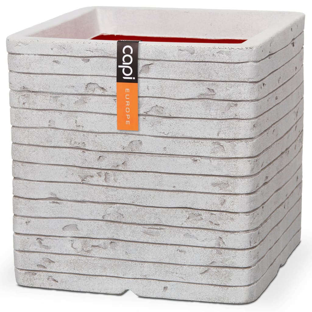 Capi plantekasse Nature Row 30x30 cm firkantet elfenbensfarvet KRWI902 Capi plantekasse Nature Row 30x30 cm firkantet elfenbensfarvet KRWI902