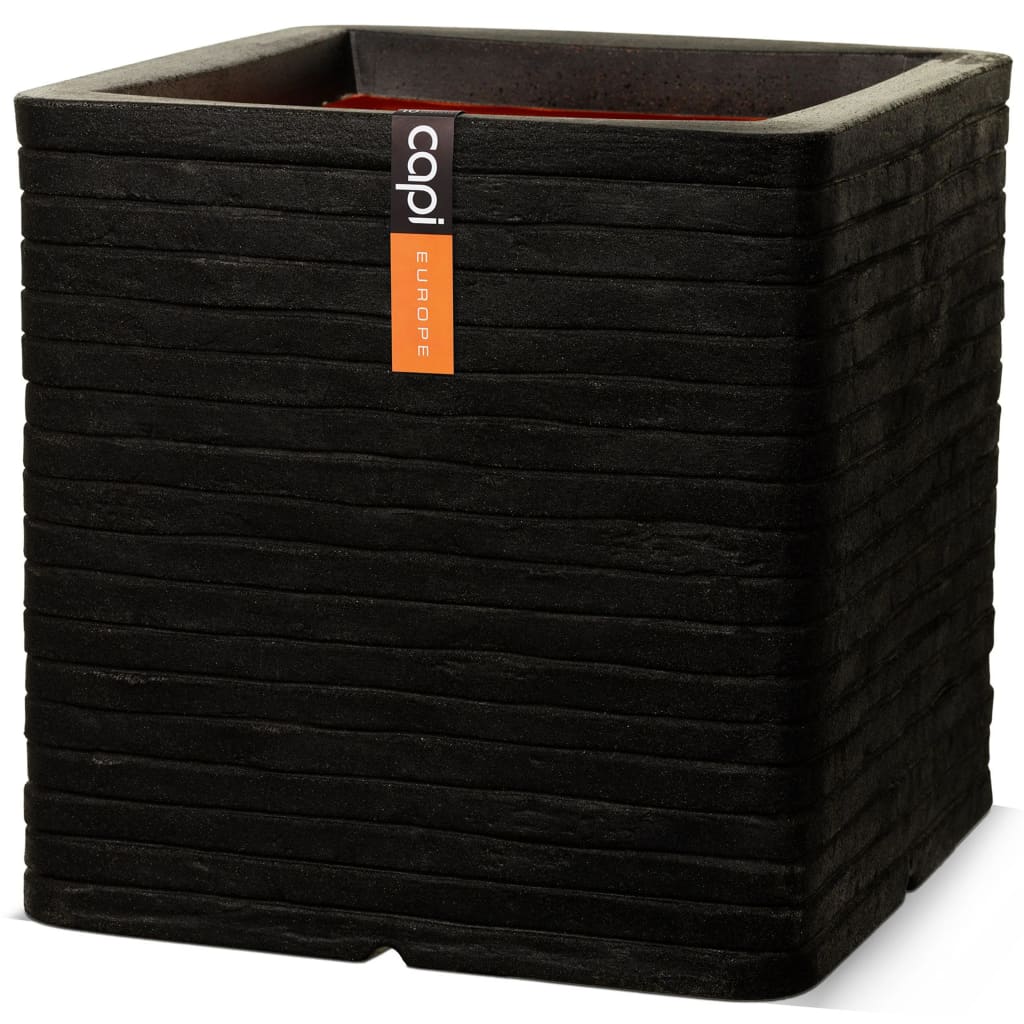 Capi plantekasse Nature Row 40x40 cm firkantet sort KBLRO903 Capi plantekasse Nature Row 40x40 cm firkantet sort KBLRO903