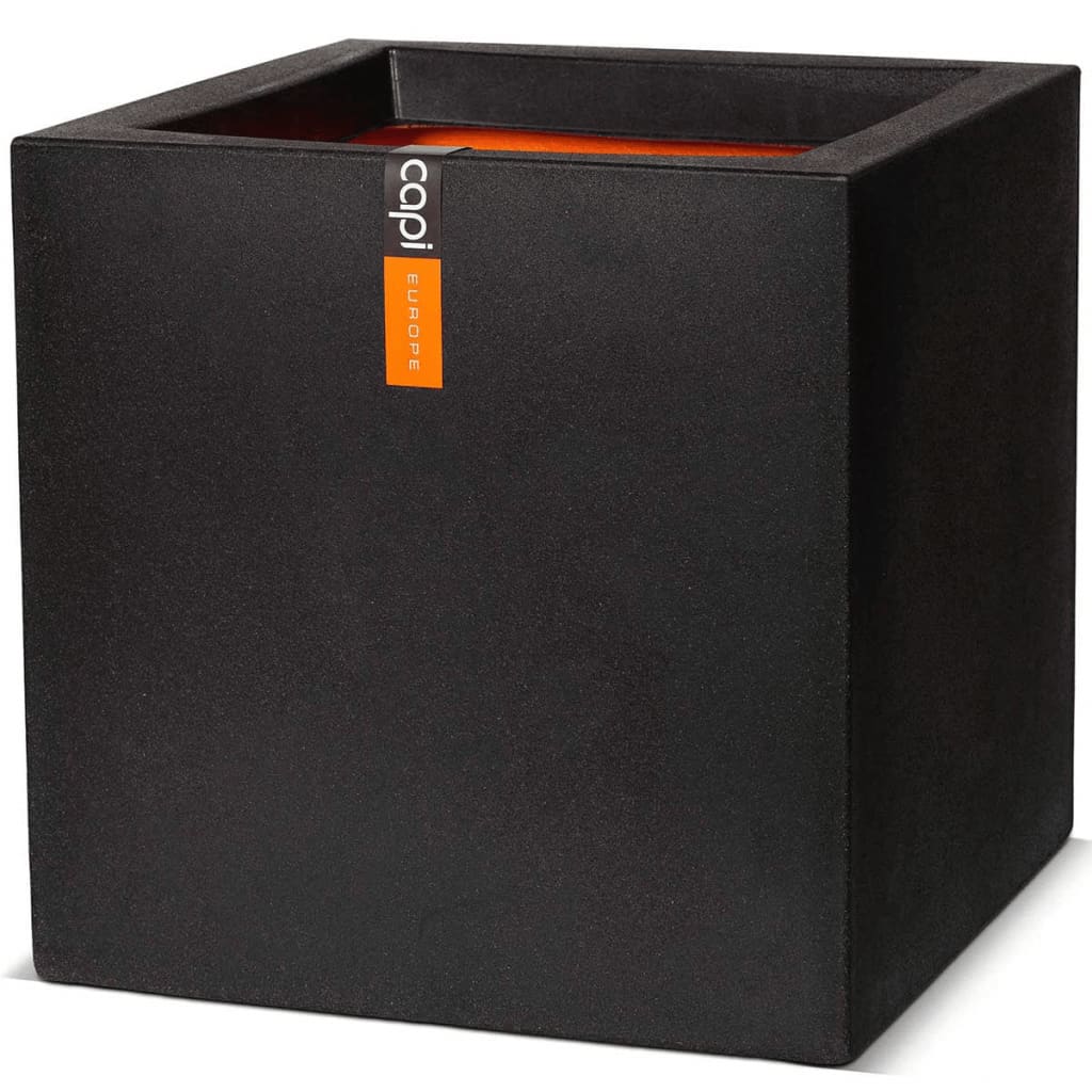 Capi plantekasse Urban Smooth 30x30x30 cm firkantet sort KBL902 Capi plantekasse Urban Smooth 30x30x30 cm firkantet sort KBL902