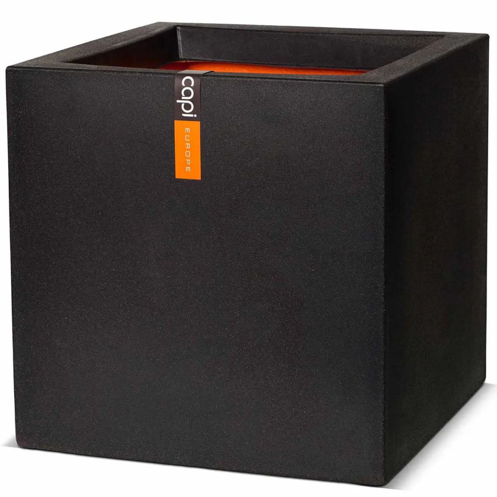 Capi plantekasse Urban Smooth 40x40x40 cm firkantet sort KBL903 Capi plantekasse Urban Smooth 40x40x40 cm firkantet sort KBL903