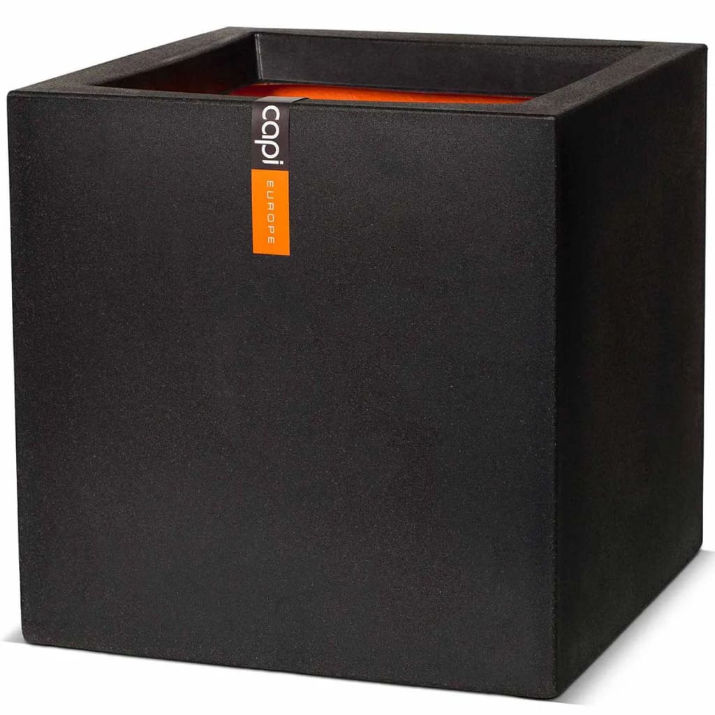 Capi plantekasse Urban Smooth 50x50x50 cm firkantet sort KBL904 Capi plantekasse Urban Smooth 50x50x50 cm firkantet sort KBL904