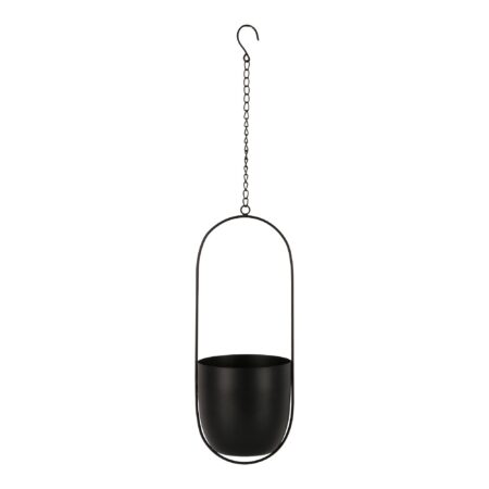 Celle Hænge Urtepotte - Hænge Urtepotte, Metal, Sort 5,5X14,5X37,5 Cm