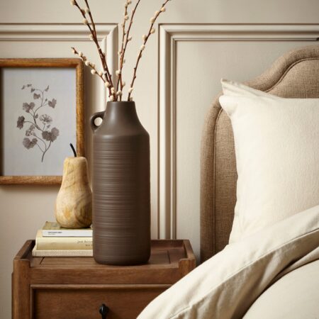 Ceramic Floor Vase Chocolate (Brown)