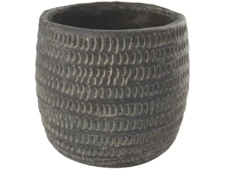 Cést Bon, Urtepotte m/riller, sort, 12xø13 cm