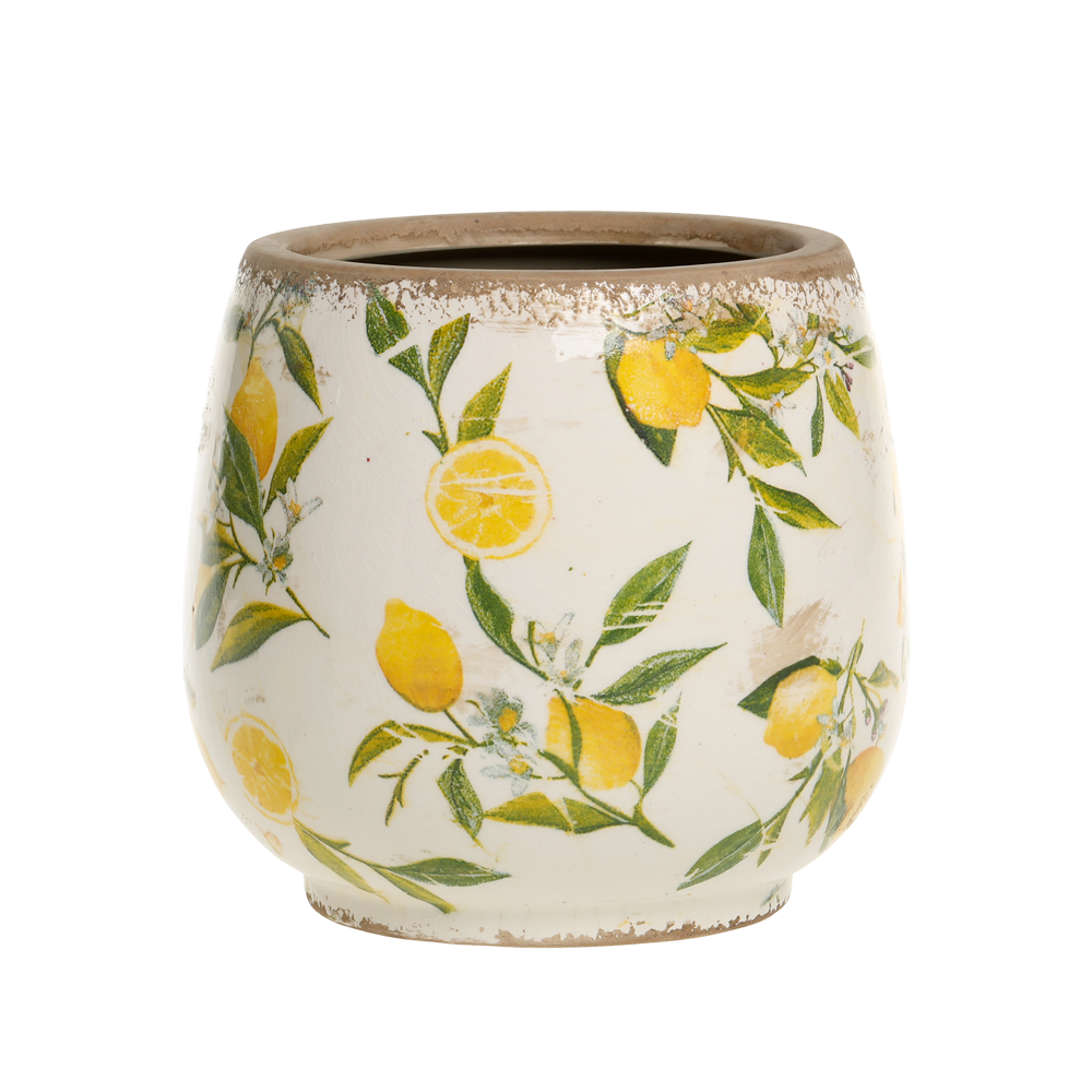Chic Antique LIMONE krukke m. citroner stor Chic Antique LIMONE krukke m. citroner stor
