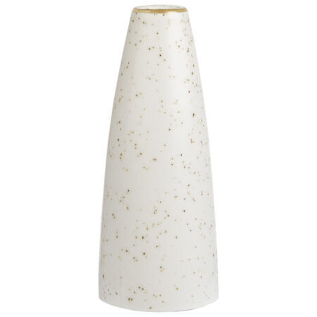 Churchill Vase Stonecast Barley White; 12.5 cm (H); Hvid/Brun; Rund; 6 stk. / Forpakning