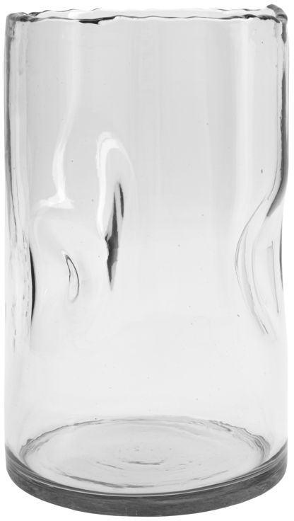 Clear, Vase, klar, H15x25 cm