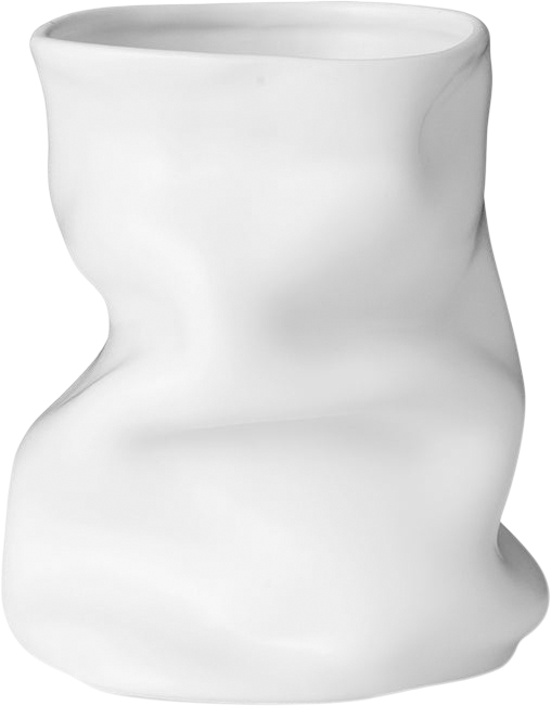 Collapse Vase, 20, White Collapse Vase, 20, White