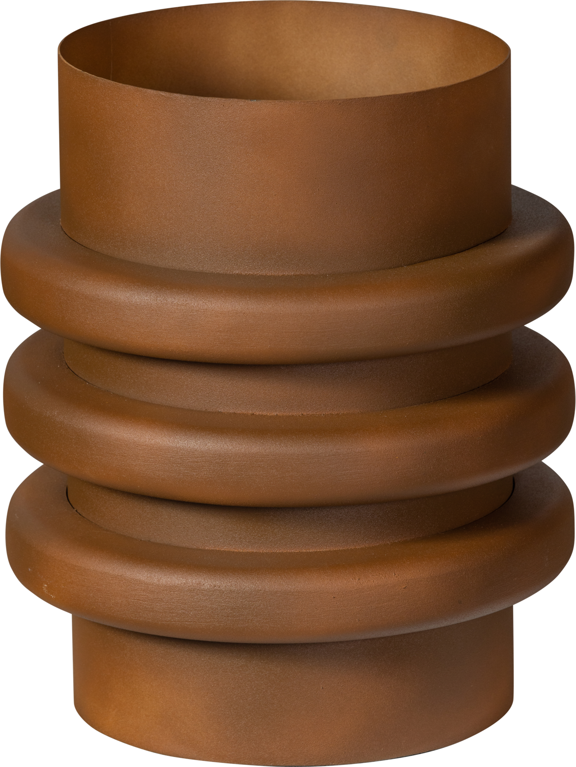 Collection Malin, Potte, brun, H31x26x26 cm, aluminium Collection Malin, Potte, brun, H31x26x26 cm, aluminium