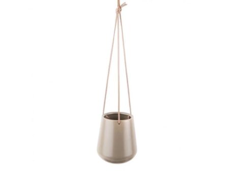 Columbine, Skittle, Hænge potte, Grå, Keramik, H:15 x Dia:13,5&Snor: L:66 cm
