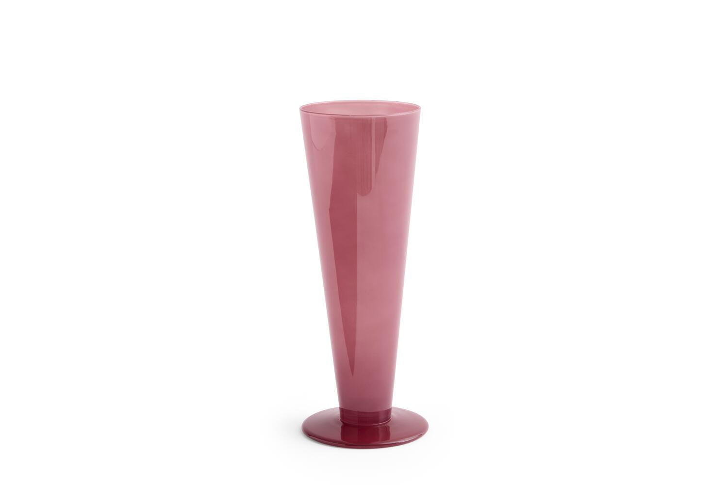 Conical vase, Rose/Dark Red - H23 cm Conical vase, Rose/Dark Red - H23 cm