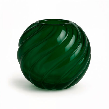 Cooee design Twist Ball Vase 20 cm, forest green