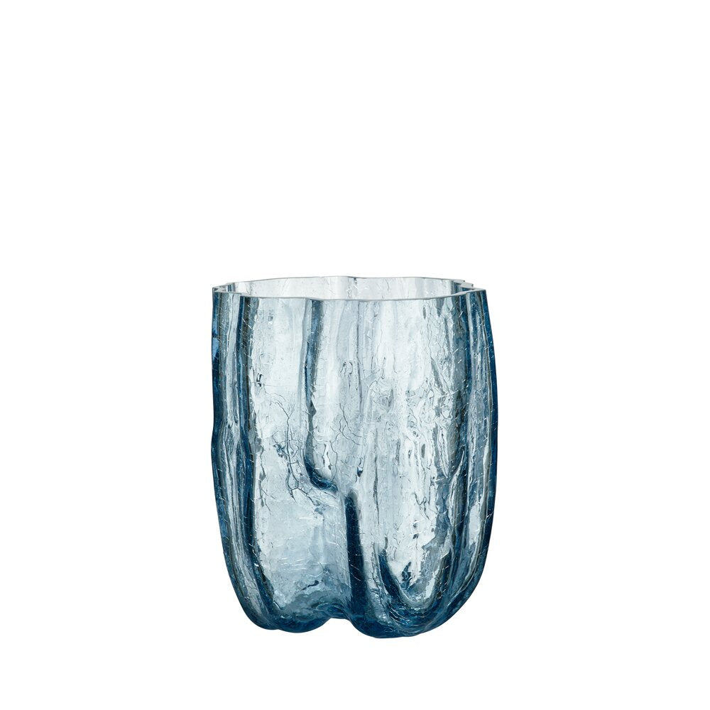 Crackle vase, circular - H27 cm. Crackle vase, circular - H27 cm.