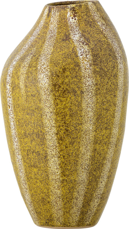 Creative Collection - Abella Vase - Gul - Stentøj - H 35,5 Cm