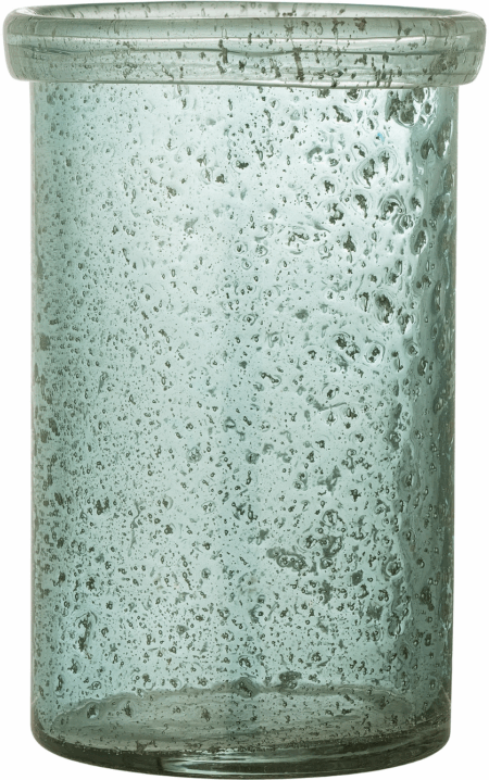 Creative Collection Echo Vinkøler og Vase i Genbrugsglas Ø16 x H25 cm Turkisgrøn