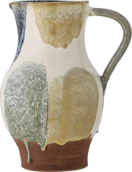 Creative Collection - Hayes Deko Vase - Blå - Terrakotta - H 24 Cm