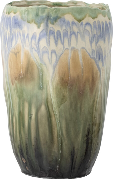 Creative Collection - Mahasti Vase - Grøn - Stentøj Keramik