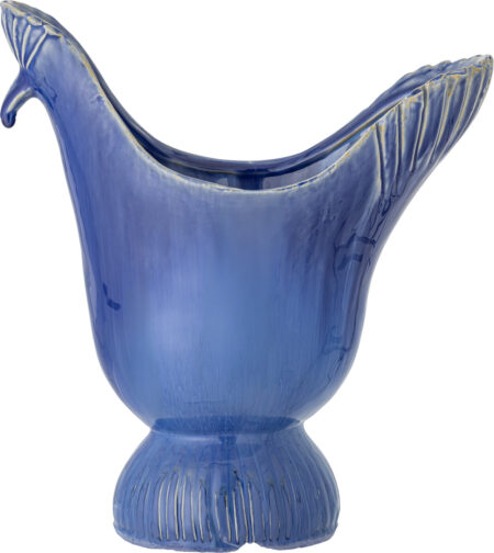 Creative Collection - Wylie Vase - Blå - Stentøj Keramik