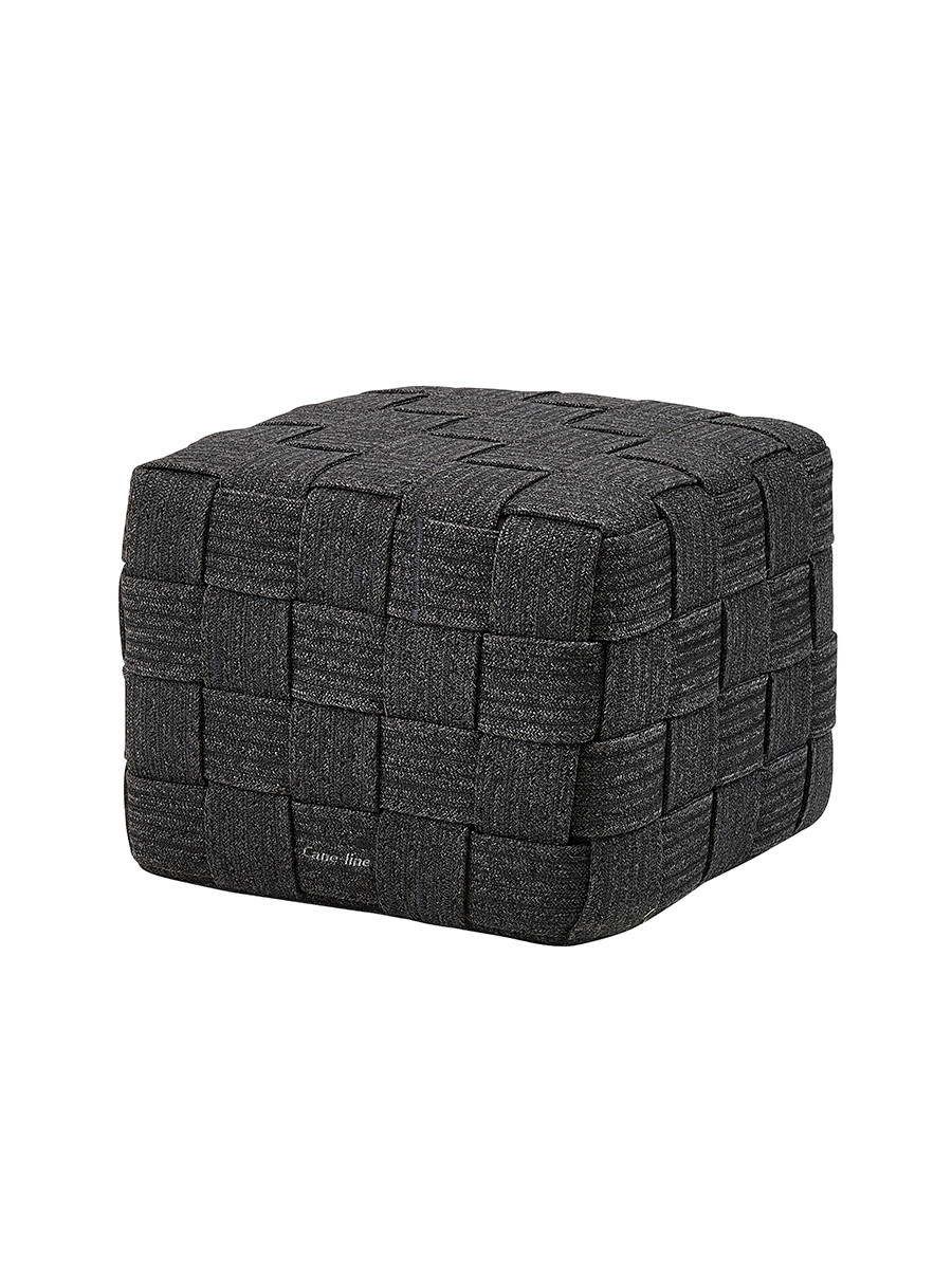 Cube Fodskammel fra Cane-line (Dark grey) Cube Fodskammel fra Cane-line (Dark grey)
