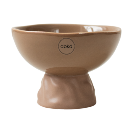 DBKD Base Irregular krukke S Ø12 cm Nougat