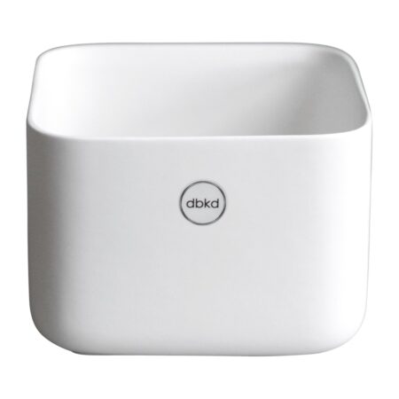 DBKD Cube plante lav krukke 13 cm Matte white