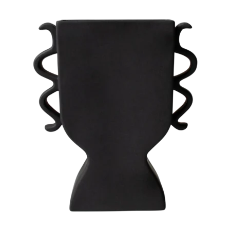 DBKD Flat vase 25 cm Black