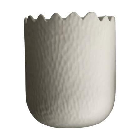 DBKD Flowery vægkrukke 24 cm Creme
