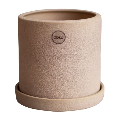 DBKD Grow krukke Ø13 cm med fad Sand