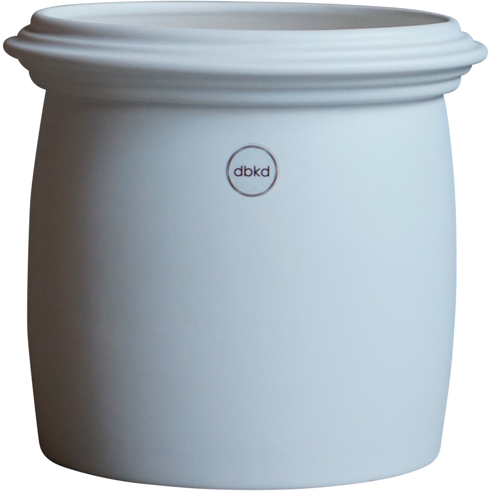 DBKD Kruset krukke, small, matte white DBKD Kruset krukke, small, matte white