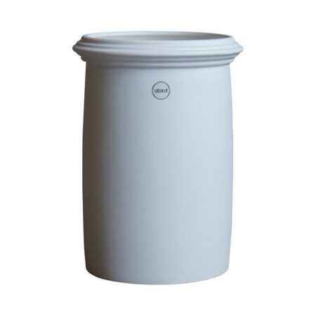 DBKD Kruset urtepotte mat hvid Large Ø18 cm
