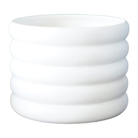 DBKD Mud krukke hvid Stor, Ø 20 cm