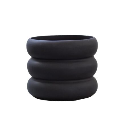 DBKD Mud krukke sort Lille, Ø 10 cm