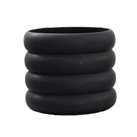 DBKD Mud krukke sort Mellem, Ø 14 cm