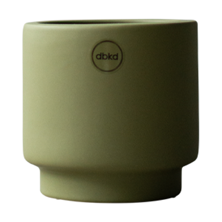 DBKD Solid krukke green Lille, Ø10 cm