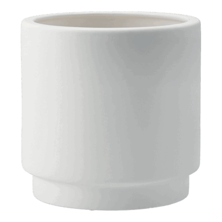 DBKD Solid krukke white Mellem Ø16 cm