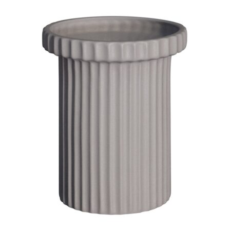 DBKD Stripe krukke lille h18 cm Ø12 cm Sandy mole