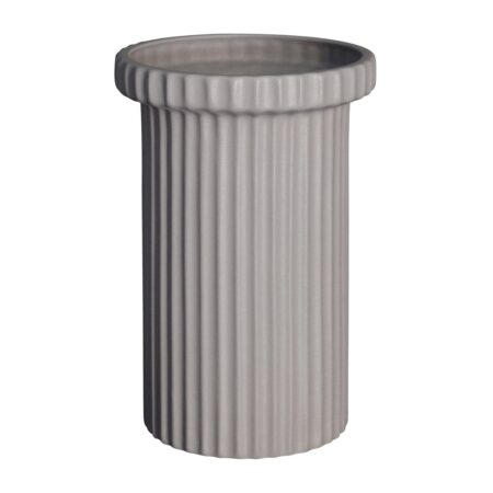 DBKD Stripe krukke stor h22 cm Ø12 cm Sandy mole