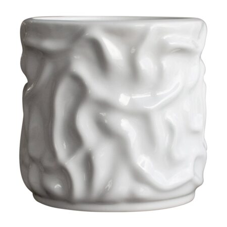 DBKD Swoon krukke/urtepotte Ø15 cm Shiny white