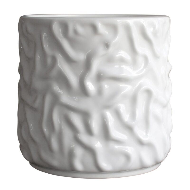 DBKD Swoon krukke/urtepotte Ø23 cm Shiny white