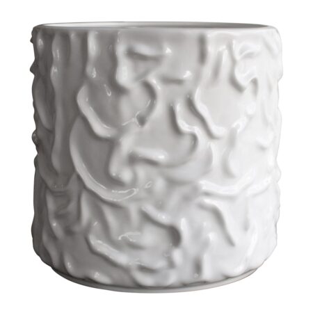 DBKD Swoon krukke/urtepotte Ø31 cm Shiny white