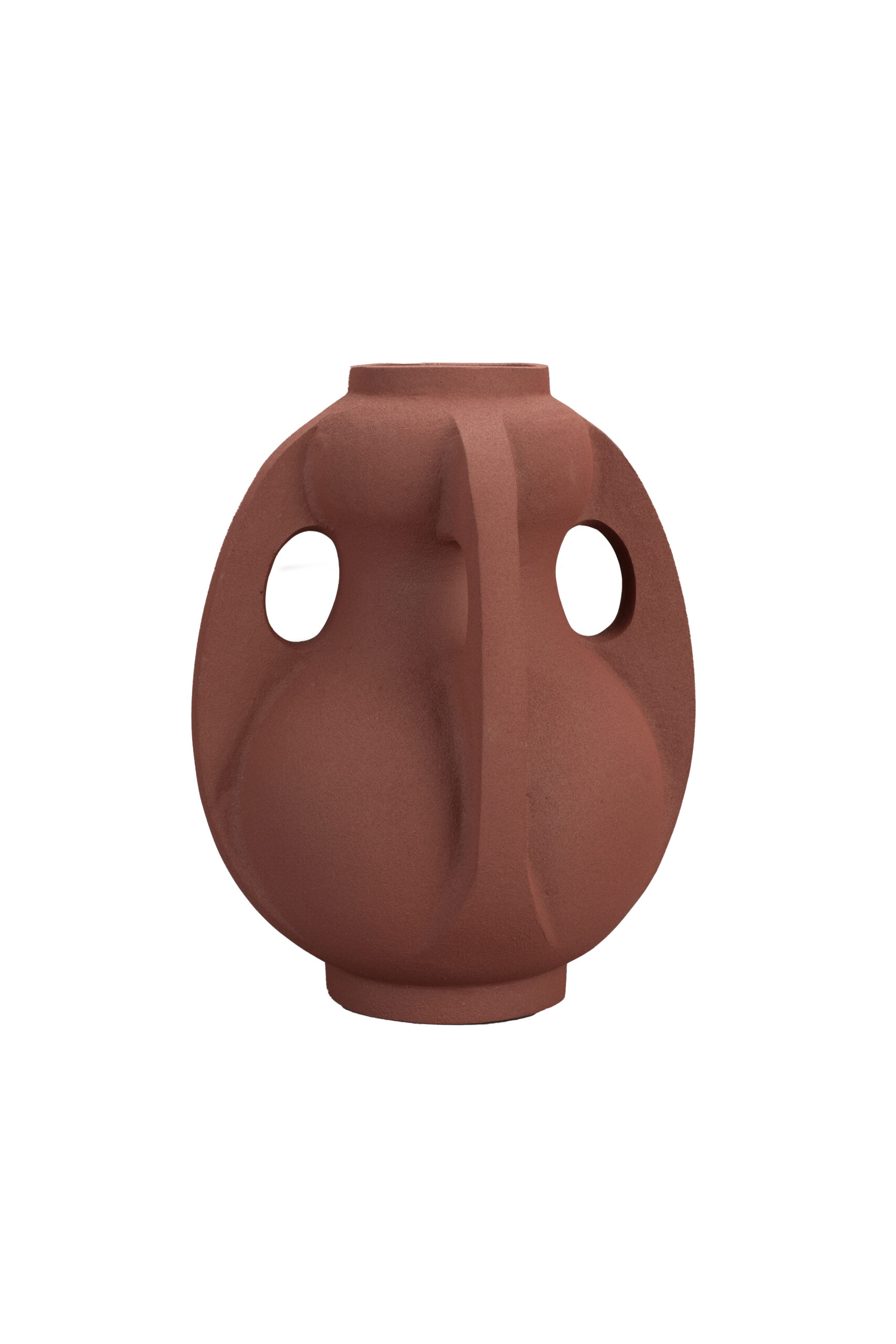 DUTCHBONE Thiago vase, M - terracotta aluminium (H:30) DUTCHBONE Thiago vase, M - terracotta aluminium (H:30)