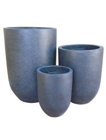 Dallund havekrukke Ø20xH29 cm i sort terrazzo