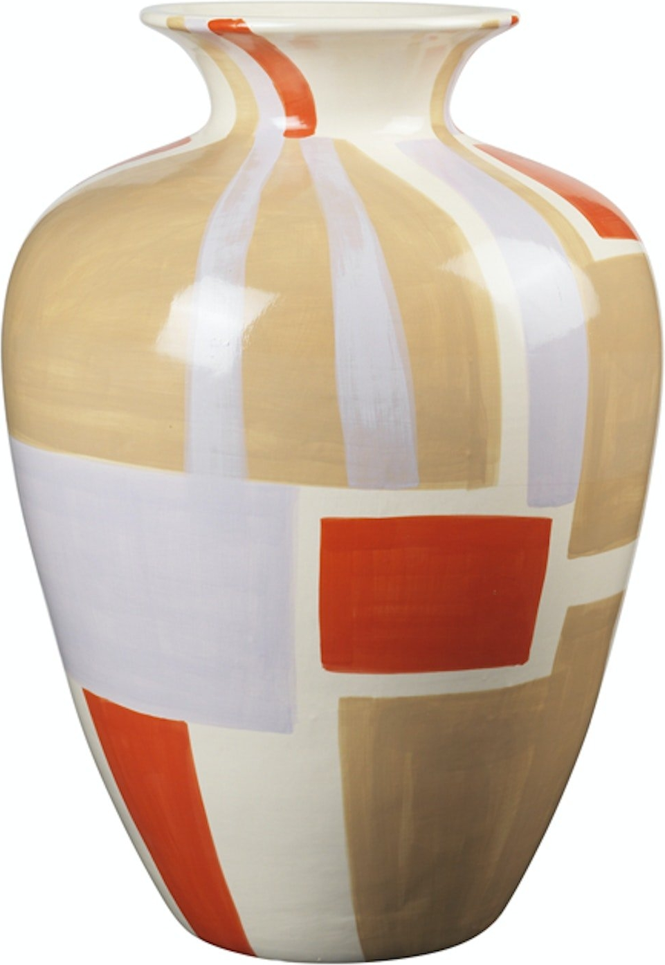 Dana, Vase, orange/rød/grå, H35x50 cm, stentøj Dana, Vase, orange/rød/grå, H35x50 cm, stentøj