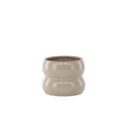 Dapne urtepotteskjuler mat beige