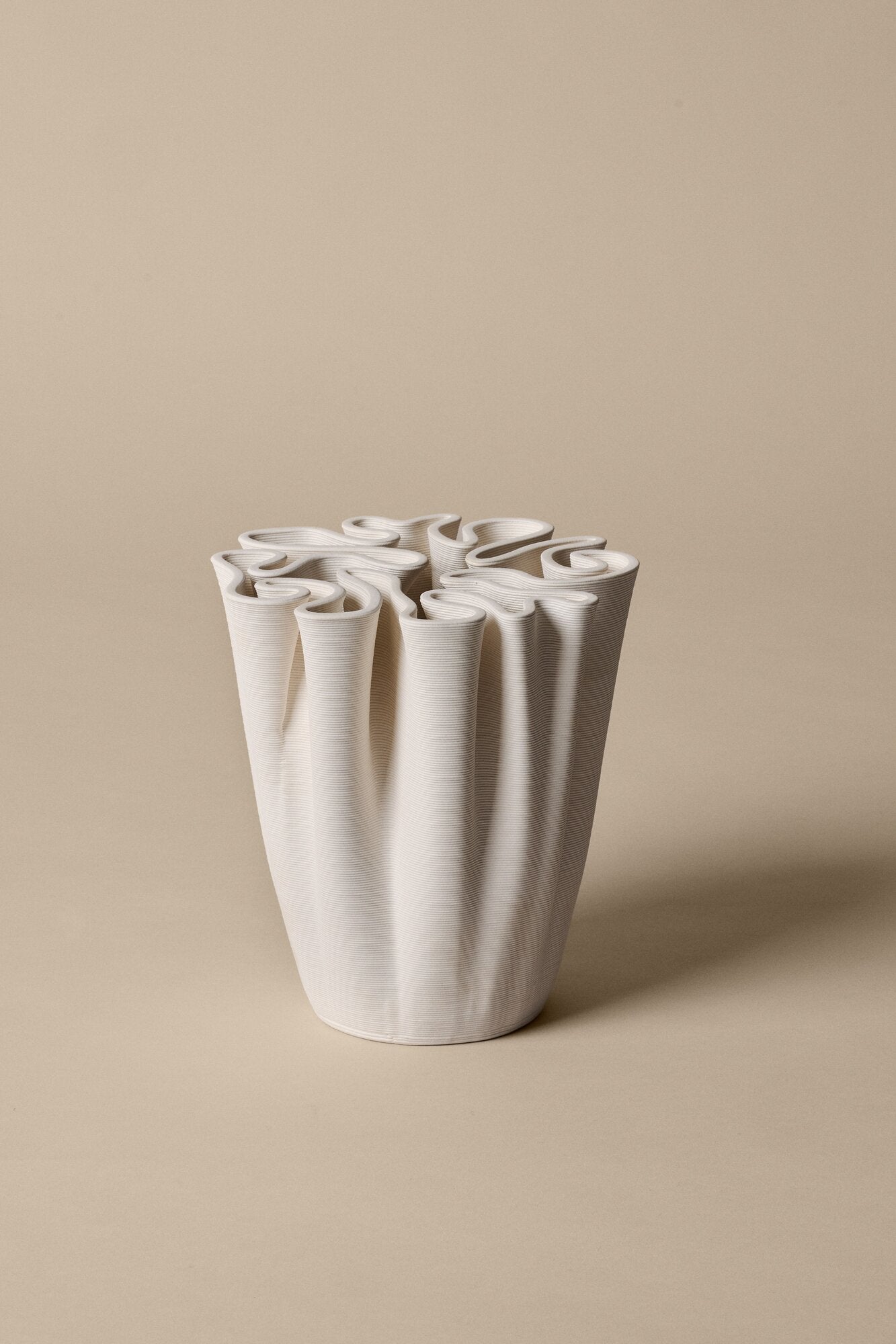 Dedali vase, H18 cm - Off-white Dedali vase, H18 cm - Off-white