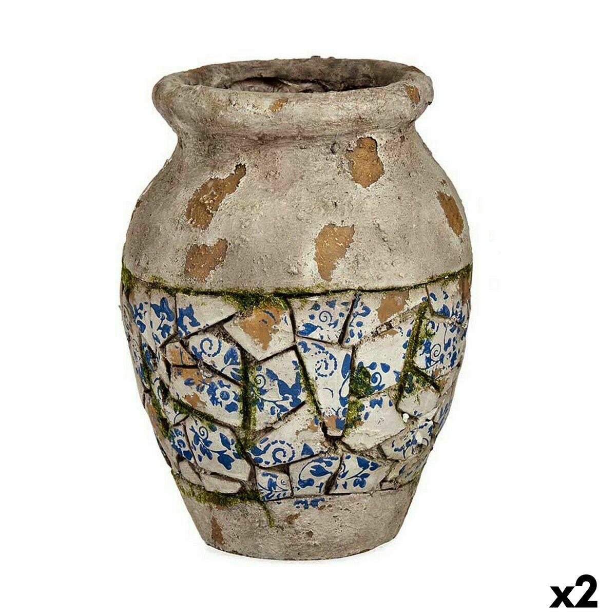 Dekorativ havefigur Vase Polyesterharpisk 25 x 32,5 x 25 cm (2 enheder) Dekorativ havefigur Vase Polyesterharpisk 25 x 32,5 x 25 cm (2 enheder)