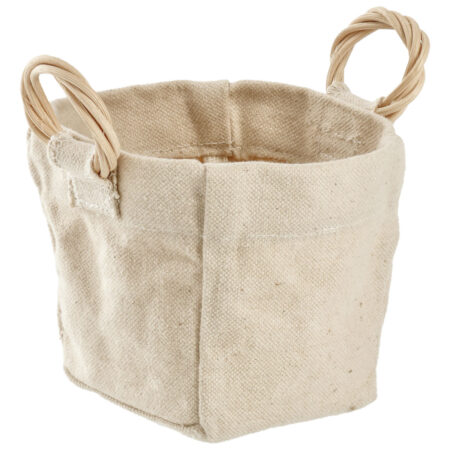 Dekorativ kurv Abbe; 10x10x10 cm (LxBxH); Natur; Kvadratisk