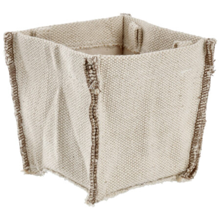 Dekorativ kurv Dotta; 10x10x10 cm (LxBxH); Natur; Kvadratisk