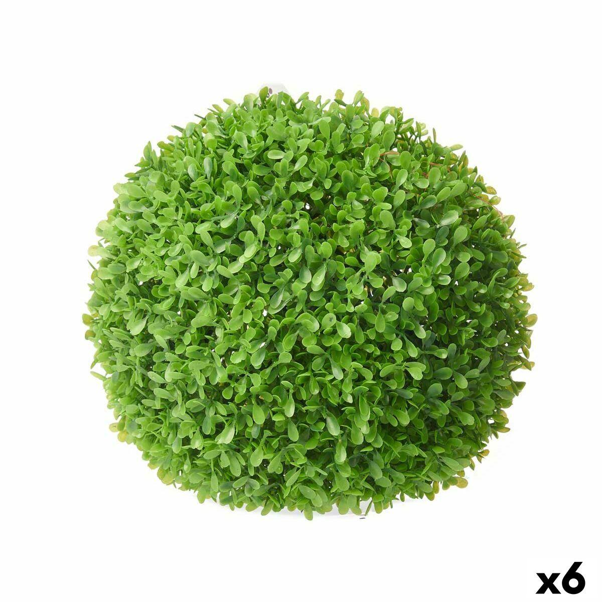 Dekorativ plante Ark Krogla Plastik 27 x 27 x 27 cm (6 enheder) Dekorativ plante Ark Krogla Plastik 27 x 27 x 27 cm (6 enheder)